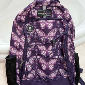 Adventuridge Essentials Purple Butterfly Backpack